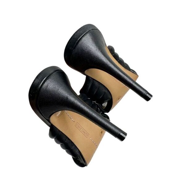 Vince Camuto Slide Crisscross Sandals Size 6 Black Sarendie Quilted Strap - Picture 10 of 11